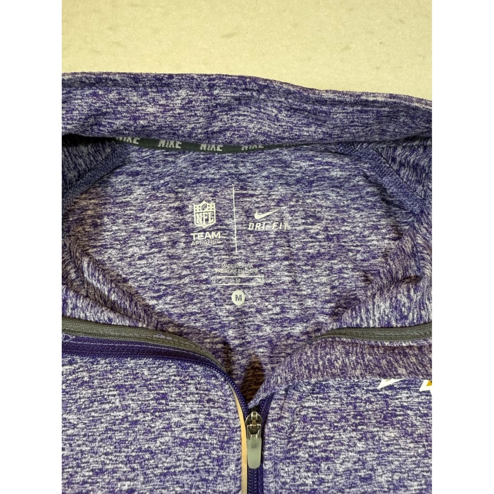 Nike Baltimore Ravens NFL Dri-FIT Quarter Zip Pullover  Women's Medium Purple - Picture 4 of 4